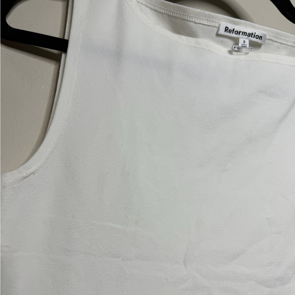 Reformation Dusk Boat-neck Organic Cotton-blend Top - Picture 7 of 10